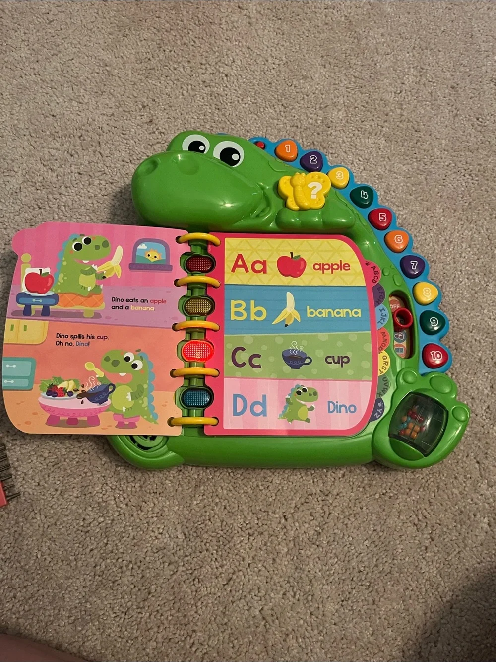 Dino's Delightful Day! Interactive Learning Toy - Green